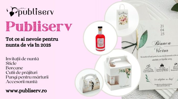 Invitații de nuntă, sticle și borcane pentru mărturii, cutii de prăjituri, pungi pentru mărturii – Tot ce ai nevoie pentru nunta de vis în 2025 Invitații de nuntă, sticle și borcane pentru mărturii, cutii de prăjituri, pungi pentru mărturii – Tot ce ai nevoie pentru nunta de vis în 2025